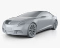 Buick Riviera 2007 3D-Modell clay render