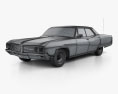 Buick Electra 225 4-door hardtop 1968 3d model wire render