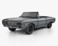 Buick Skylark 敞篷车 1964 3D模型 wire render