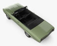 Buick Skylark 敞篷车 1964 3D模型 顶视图