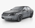 Buick Excelle 2016 3d model wire render