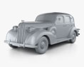 Buick Roadmaster 1936 3d model clay render