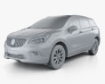 Buick Envision 2018 3d model clay render