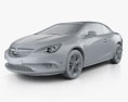 Buick Cascada 2019 3d model clay render