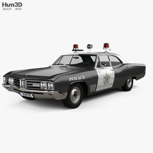 Buick Wildcat Поліція 1968 3D модель