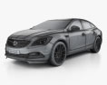 Buick LaCrosse (Allure) avec Intérieur 2017 Modèle 3d wire render