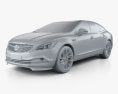 Buick LaCrosse (Allure) з детальним інтер'єром 2020 3D модель clay render