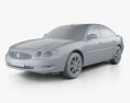 Buick LaCrosse CXS 2009 3d model clay render