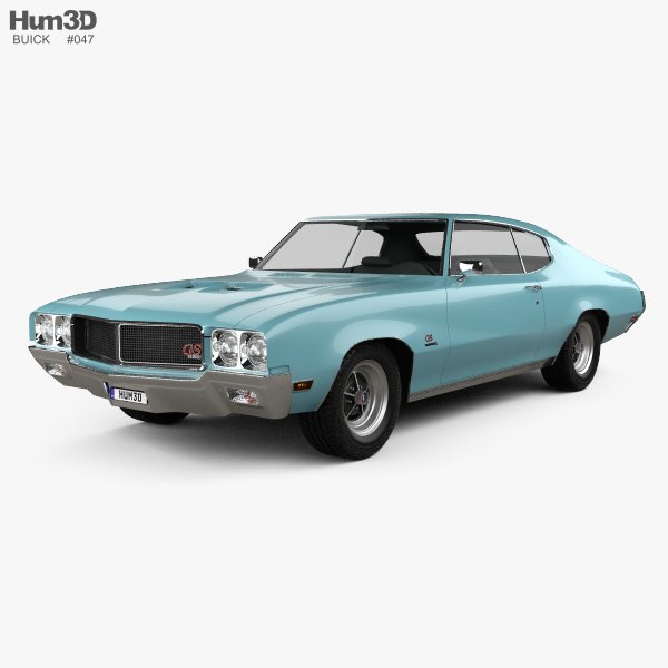 Buick GS 455 Stage 1 coupe 1970 3D model
