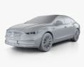 Buick LaCrosse CN-spec 2022 3d model clay render