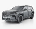 Buick Enclave CN-spec 2022 3Dモデル wire render