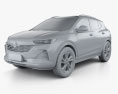 Buick Encore GX 2022 3d model clay render