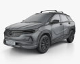 Buick Encore 2022 3D-Modell wire render