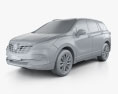 Buick Envision 2022 Modèle 3d clay render