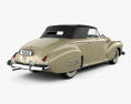 Buick Roadmaster 敞篷车 1941 3D模型 后视图