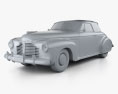 Buick Roadmaster convertible 1941 3d model clay render