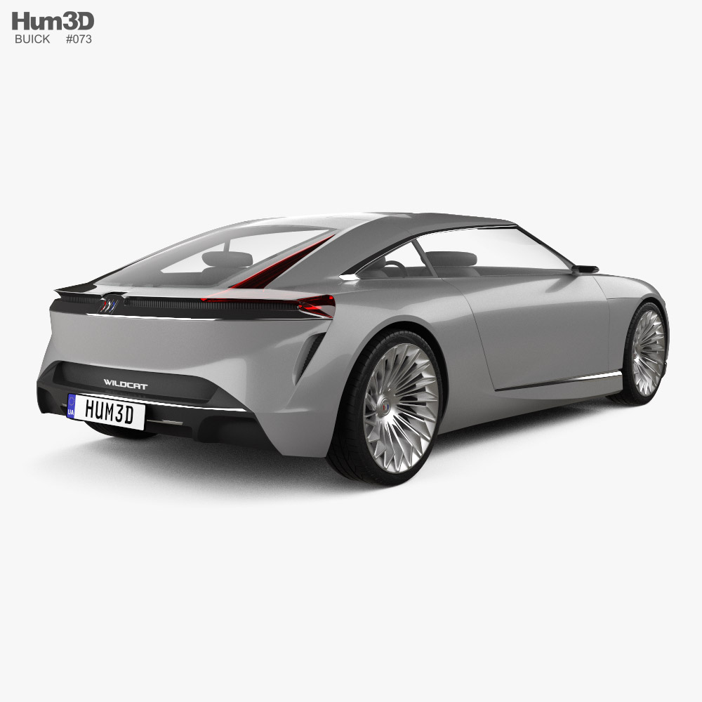 Buick Wildcat EV 2022 3Dモデル 後ろ姿