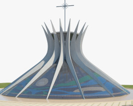 Cathedral of Brasilia 3D model