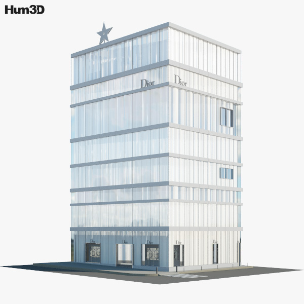 Dior store in Tokyo 3D model