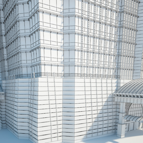 Jin Mao Tower 3D model - Architecture on Hum3D