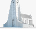 Hallgrimskirkja 3d model