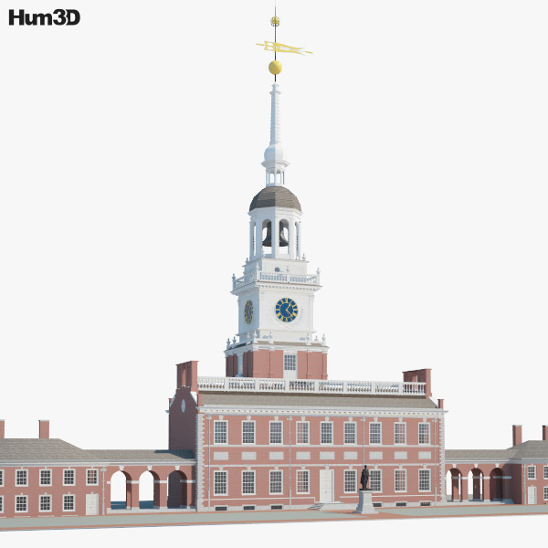 Independence Hall 3D model