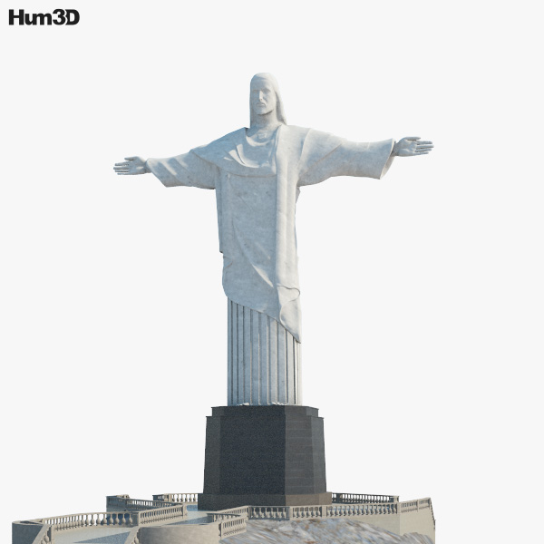 Statue du Christ Rédempteur Modèle 3D