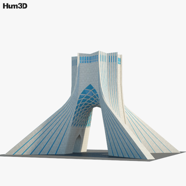 Azadi Tower 3D model