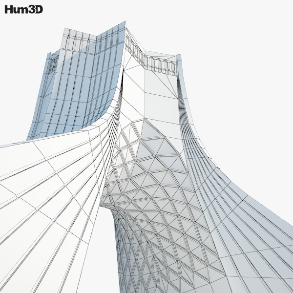 Azadi Tower 3D model - Architecture on Hum3D