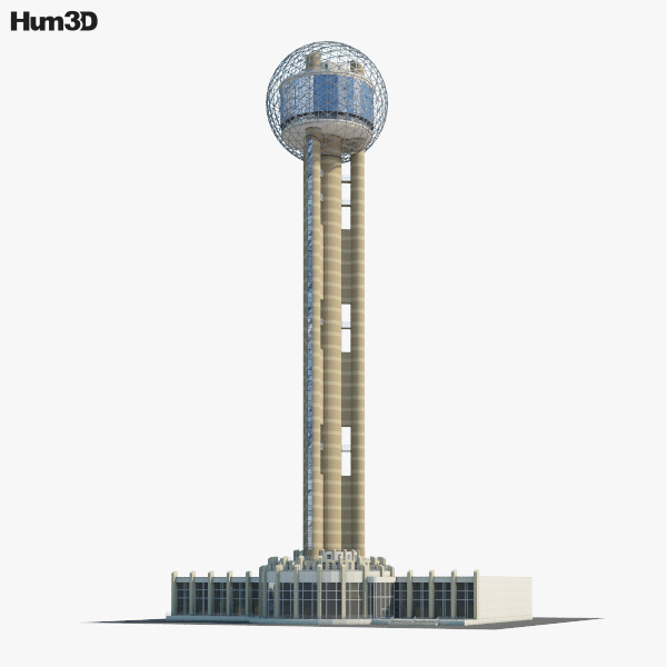 Reunion Tower 3D model