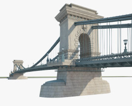 Chain Bridge (Budapest) 3D model