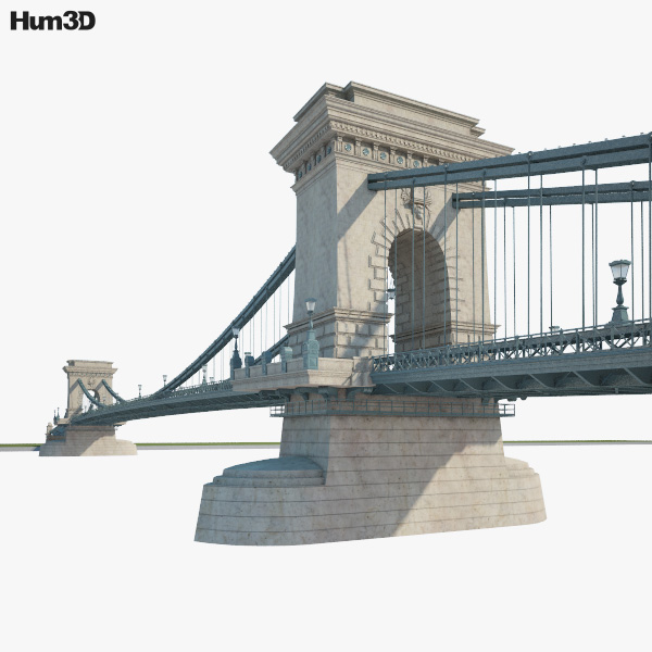 Chain Bridge (Budapest) 3D model