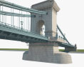 Budapest Kettenbrücke 3D-Modell