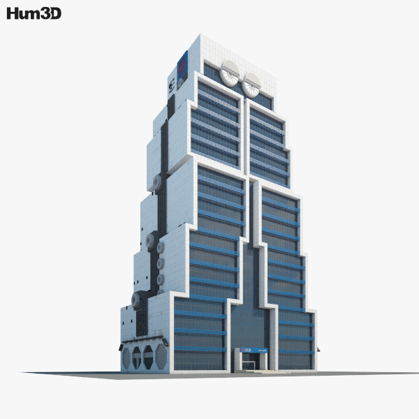 United Overseas Bank Bangkok 3D model