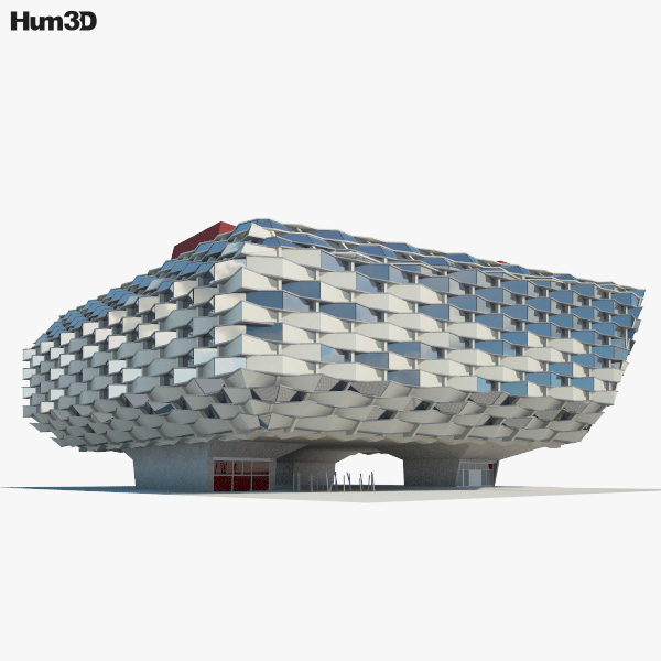 Pabellon de Aragon 3D-Modell