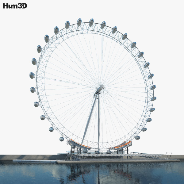 London Eye 3D model