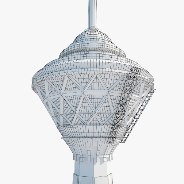 Milad Tower 3d Model Architecture On Hum3d