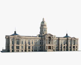 Wyoming State Capitol 3D model