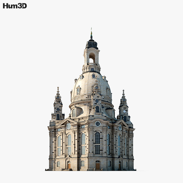 Église Notre-Dame de Dresde Modèle 3D