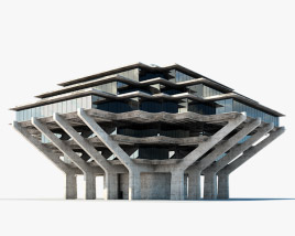 Geisel Library 3D model