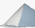 メンカウラー王のピラミッド 3Dモデル