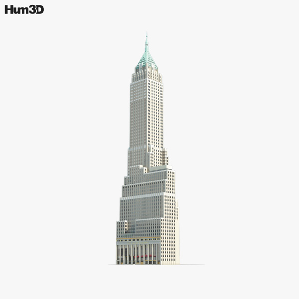 40 Wall Street Trump Building Modèle 3D