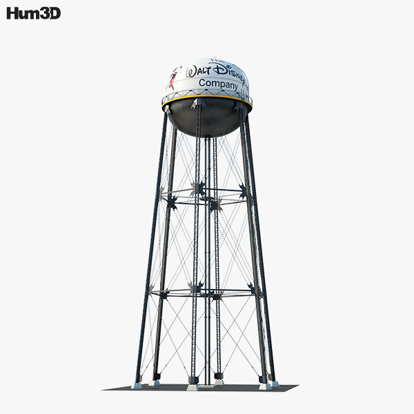 Walt Disney Studios Water Tower 3D model