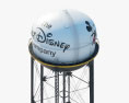 Walt Disney Studios Water Tower 3d model