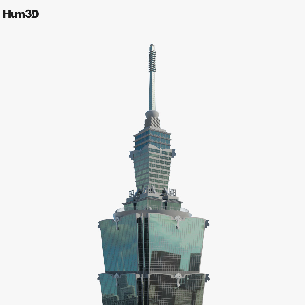 Taipei 101 3D model - Architecture on Hum3D