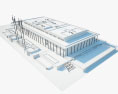 John F. Kennedy Center for the Performing Arts Modello 3D