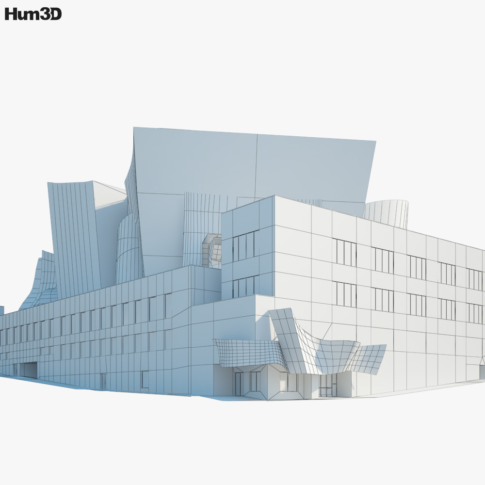 Walt Disney Concert Hall 3D model Architecture on Hum3D