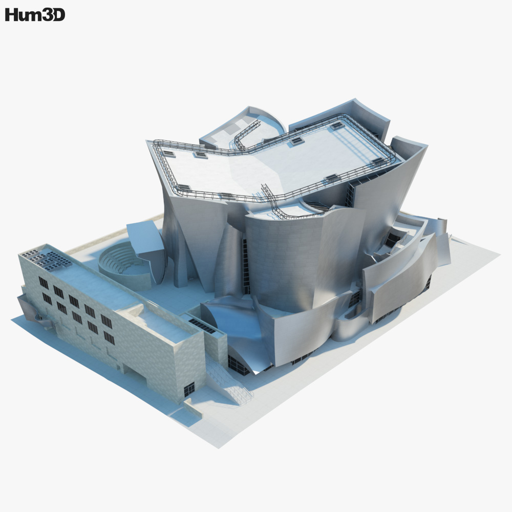 Walt Disney Concert Hall 3D model Architecture on Hum3D