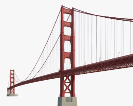 Golden Gate Bridge 3D model