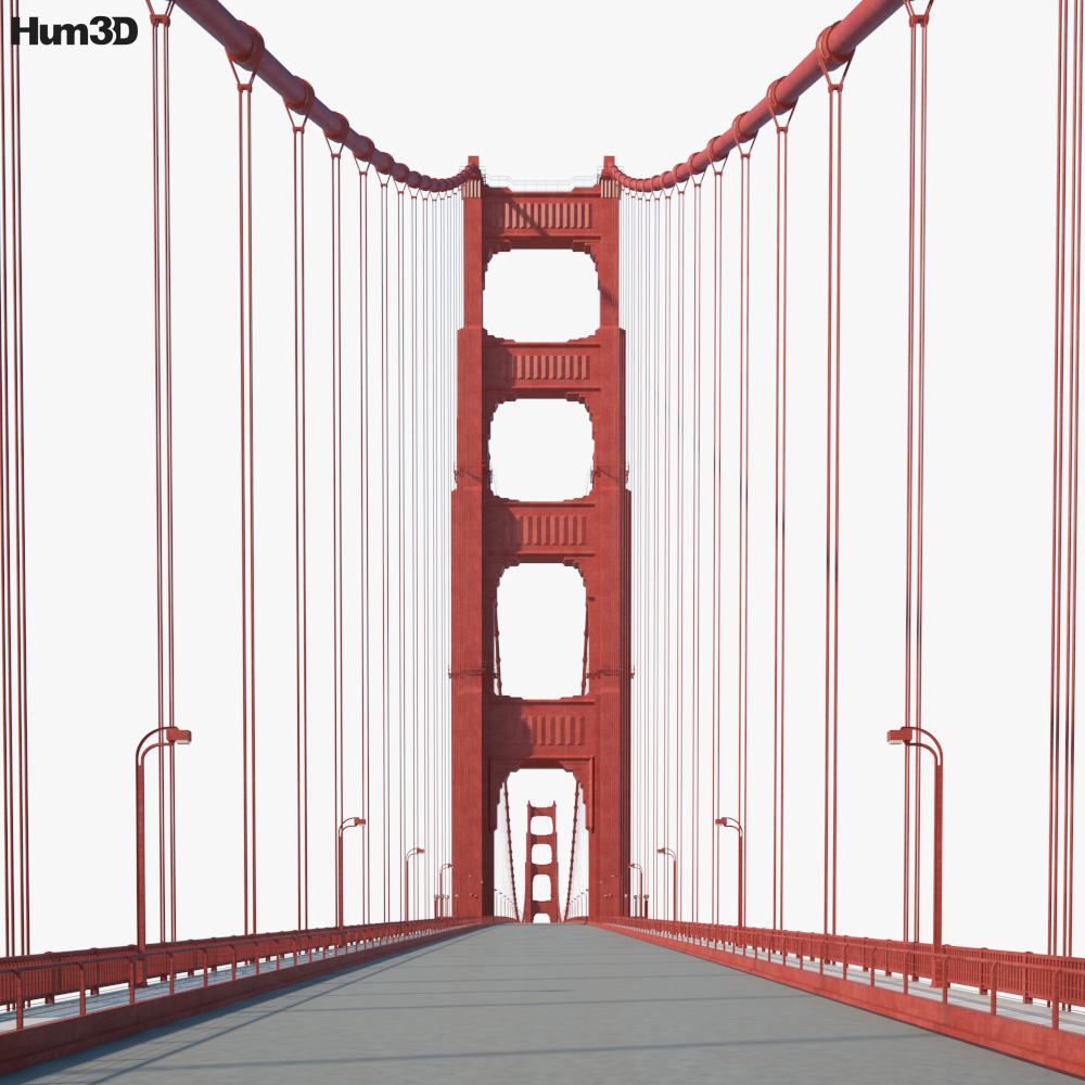 Golden Gate Bridge 3d model